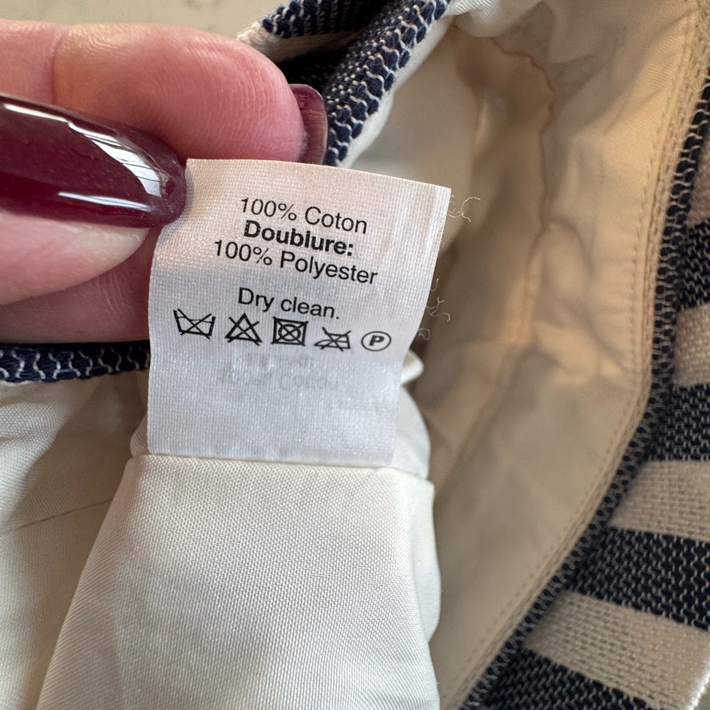 J. Crew Navy and White Striped Mini Skirt - Picture 7 of 12